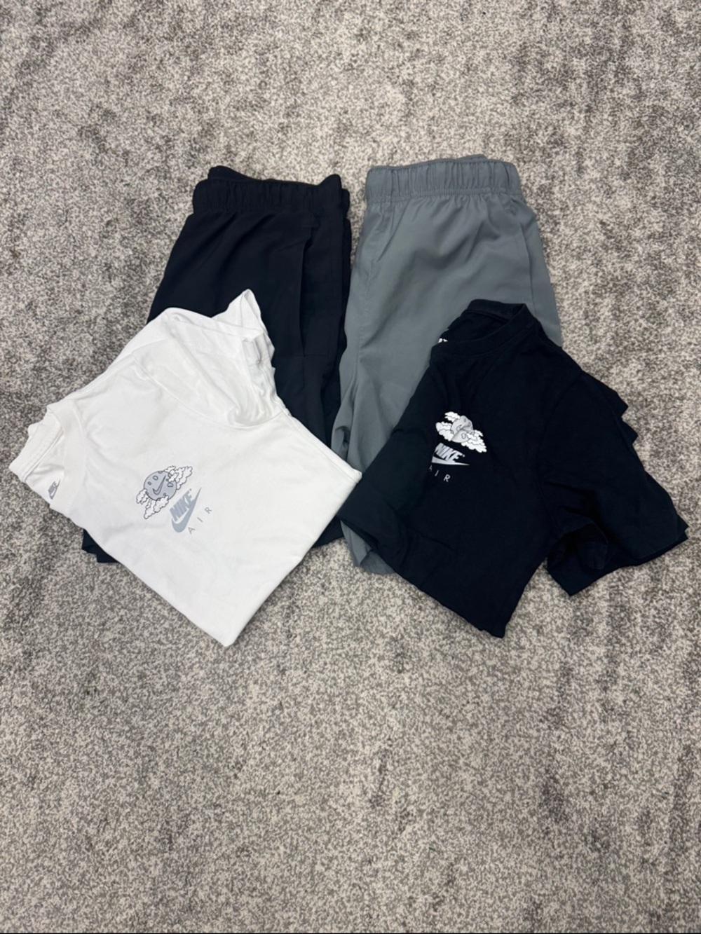 Nike Kids T-shirts & shorts sets- Black, Gray, White